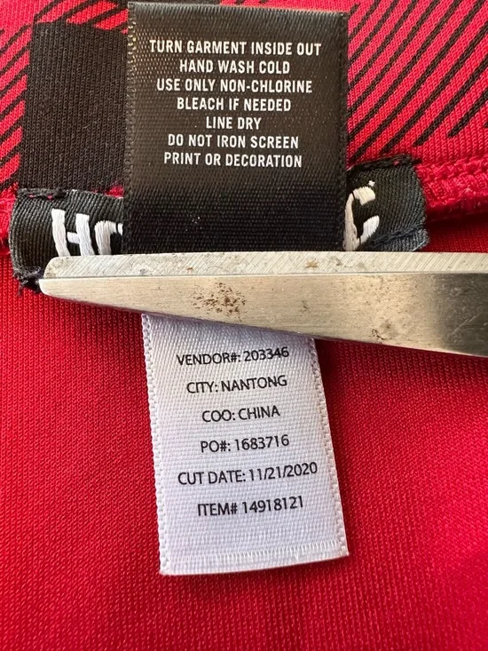 Red Black Plaid Skater Mini Skirt O Ring Zip Suspender Goth Punk Small Indie - Picture 9 of 11